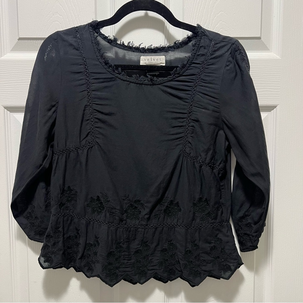 Velvet Women's Black Top XS